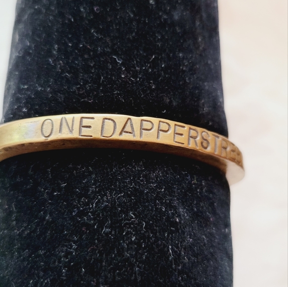 Giles & Brother Le Beau Edgy Railroad Brass Spike Cuff Rare "limited Edition" - Picture 4 of 6